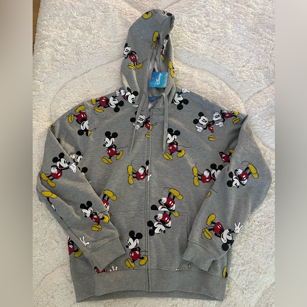 Mickey Mouse full zip sweatshirt. XL. New!